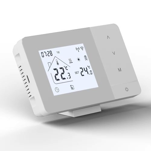BeOk rádiófrekvenciás Wifis Okos szobatermosztát fehér BOT-506X-W-WIFI Fűtő-Hűtő