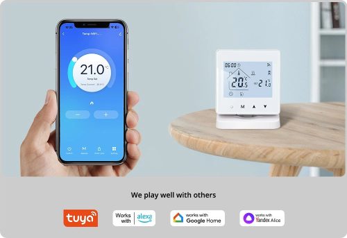BeOk BOT-R6X-WIFI OKOS TERMOSZTÁT, fehér wifi+RF