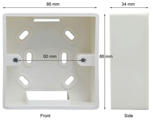 BeOk MH86-001 86X86X364 kiemelőkeret fehér