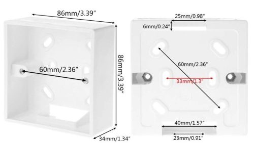 BeOk MH86-001 86X86X364 kiemelőkeret fehér