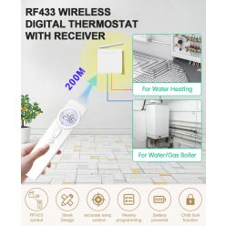 Vezeték nélküli RF szobatermosztát RC5W