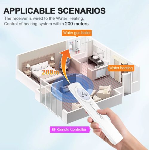 Vezeték nélküli RF szobatermosztát RC5W