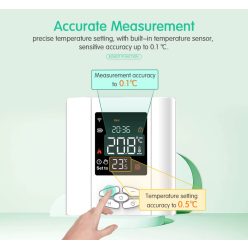 BeOk okos, vezetékes, elemes szobatermosztát T5W